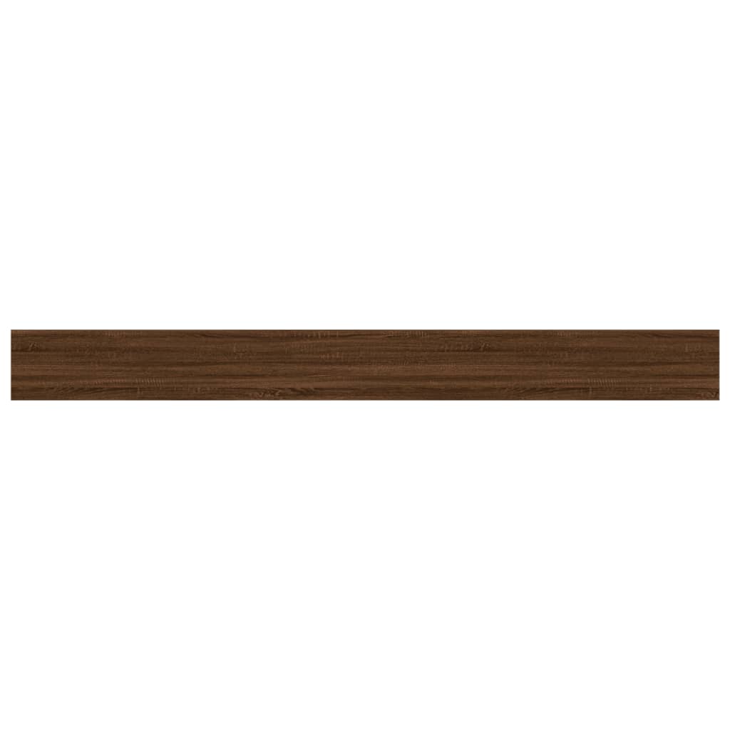 vidaXL Rafturi de perete, 4 buc., stejar maro, 100x10x1,5 cm, lemn