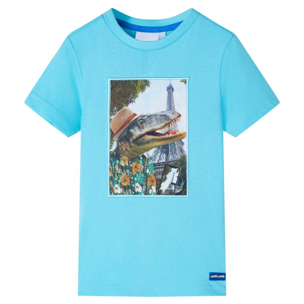 Tricou pentru copii, albastru verzui, 92