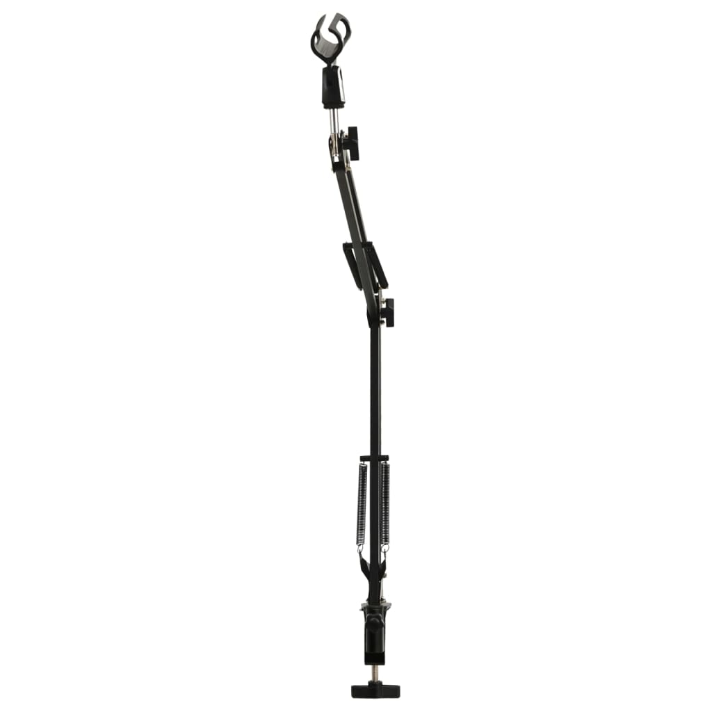 vidaXL Stativ de microfon cu montare pe masă, negru, oțel