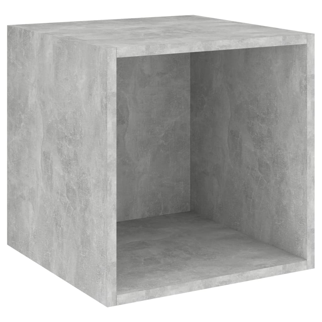 vidaXL Dulapuri de perete, 2 buc., gri beton, 37x37x37 cm, PAL