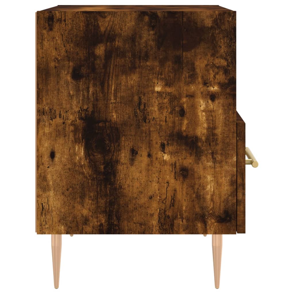 vidaXL Noptieră, stejar fumuriu, 40x35x47,5 cm, lemn compozit