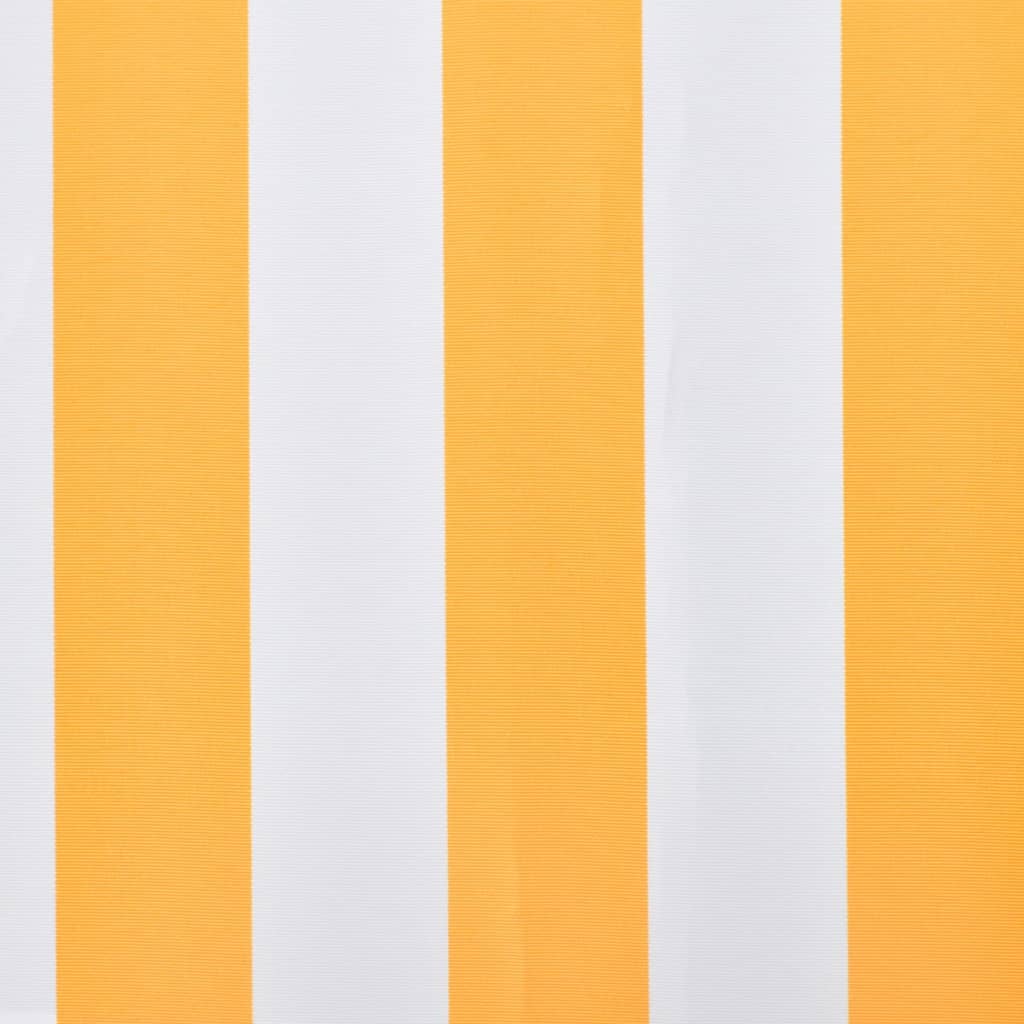 vidaXL Pânză de copertină, portocaliu și alb, 500 x 300 cm