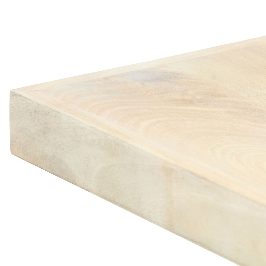 vidaXL Masă de bucătărie, alb, 200x100x75 cm, lemn masiv de mango