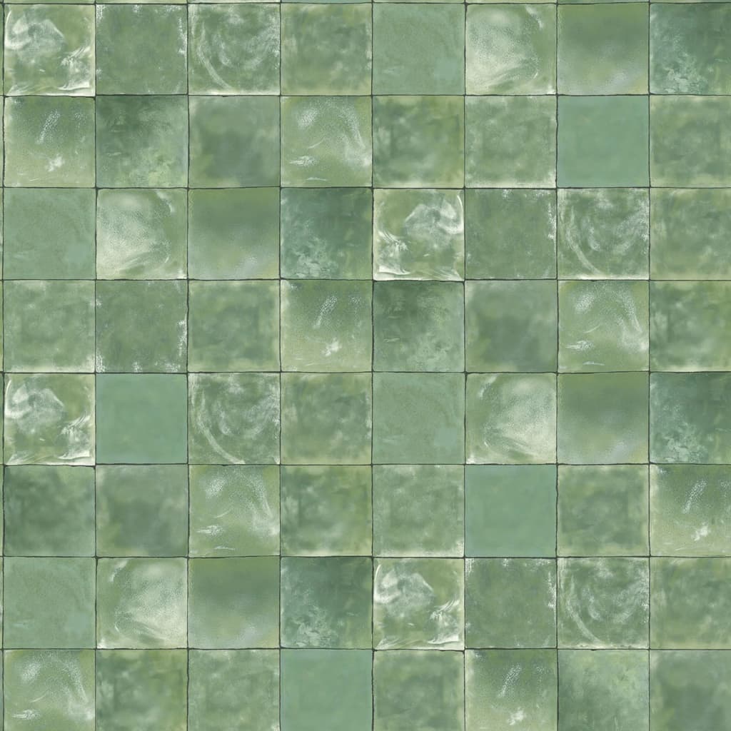 Noordwand Tapet „Evergreen Tiles”, verde