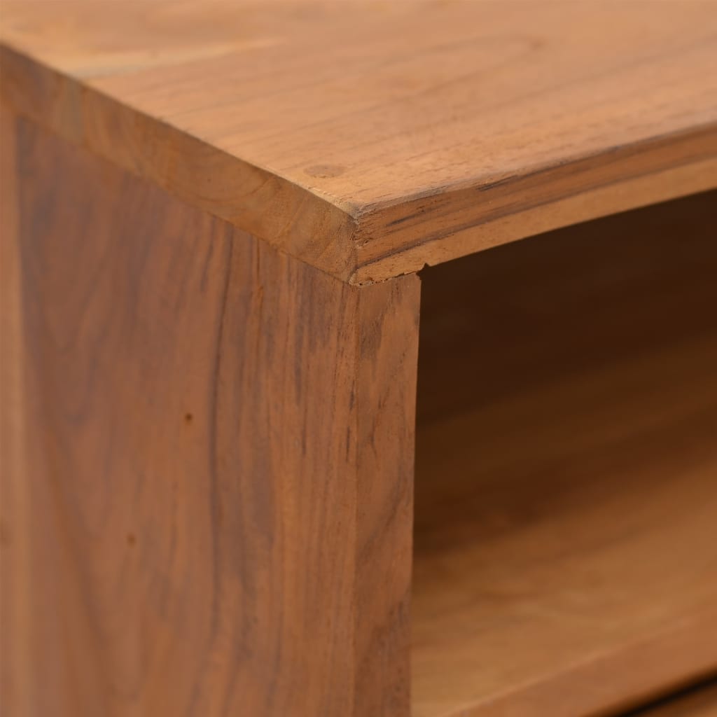 vidaXL Masă consolă, 80x30x80 cm, lemn masiv de tec