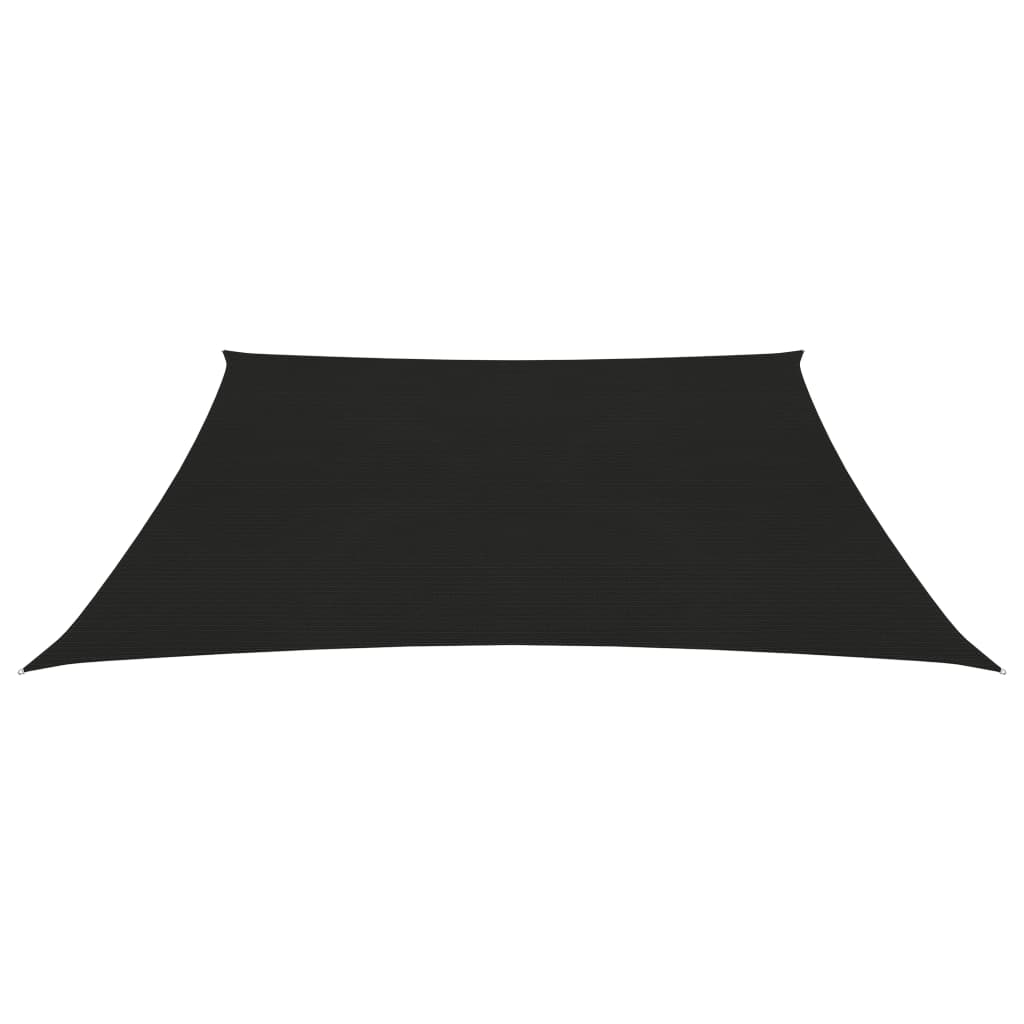vidaXL Pânză parasolar, negru, 3,6 x 3,6 m, HDPE, 160 g/m²