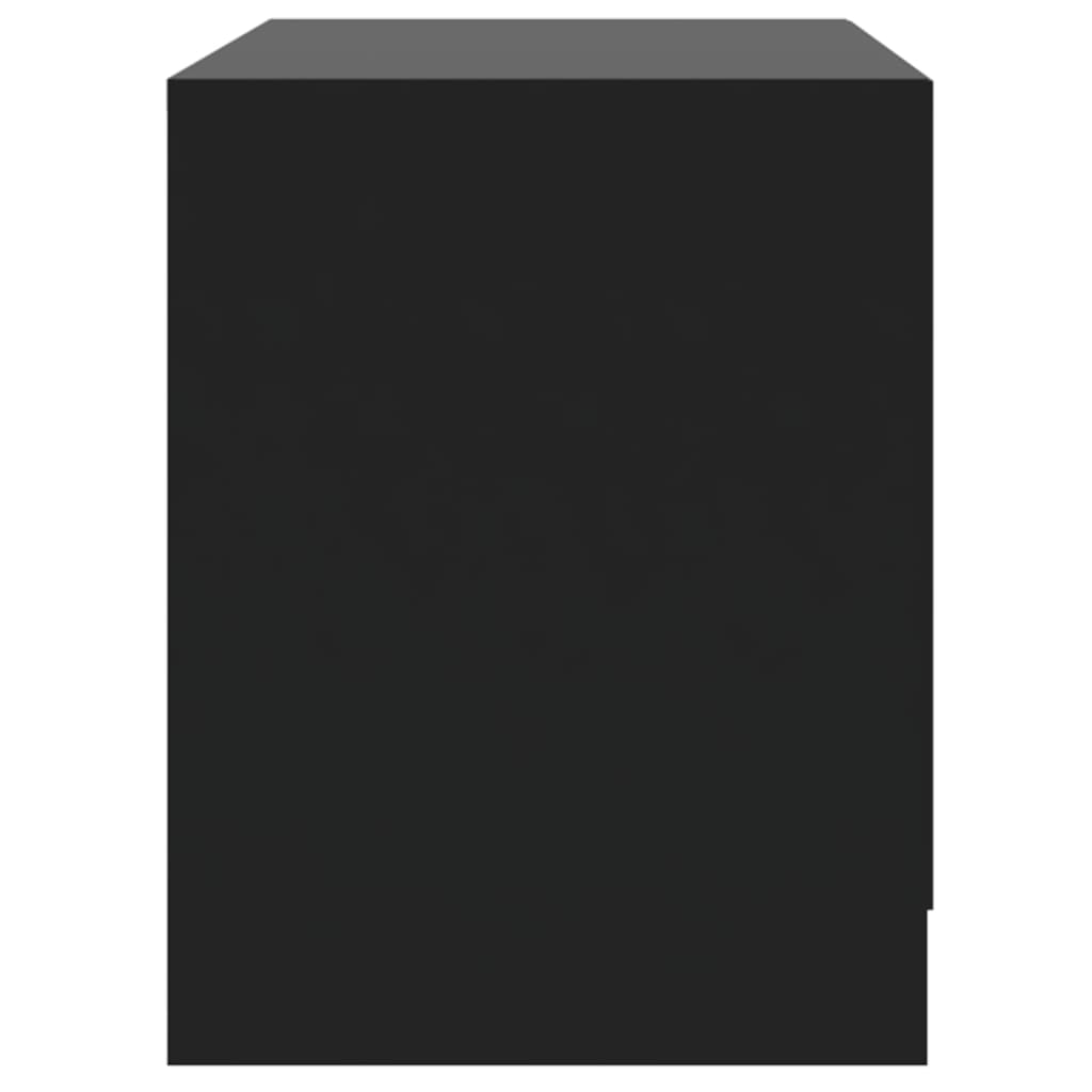 vidaXL Noptieră, negru, 45x34,5x44,5 cm, PAL