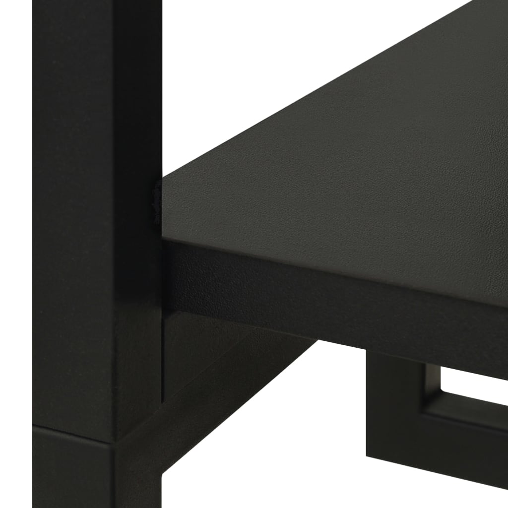 vidaXL Șifonier, negru, 60x40x213 cm, metal și lemn prelucrat