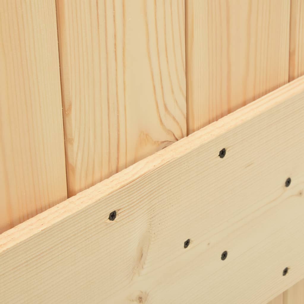 vidaXL Ușă glisantă cu set feronerie, 80 x 210 cm, lemn masiv de pin