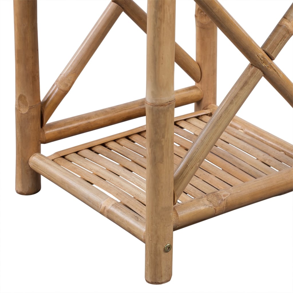 Raft pătrat cu 3 niveluri din bambus