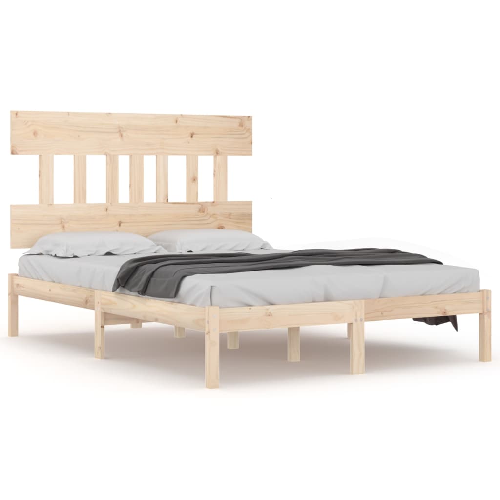 vidaXL Cadru de pat, 120x200 cm, lemn masiv