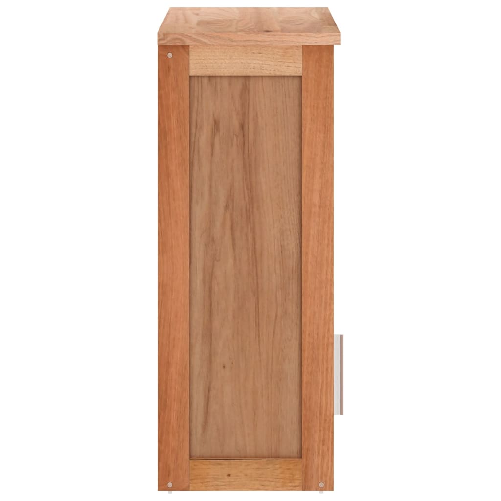 vidaXL Dulap de baie montat pe perete, 42x23x60 cm, lemn masiv de nuc