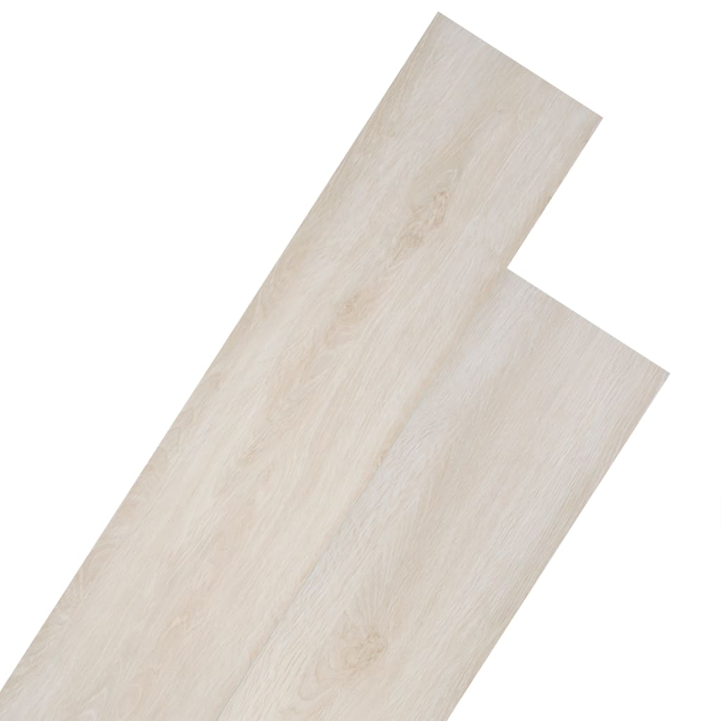 vidaXL Plăci de pardoseală, stejar clasic alb, 4,46 m², 3 mm, PVC