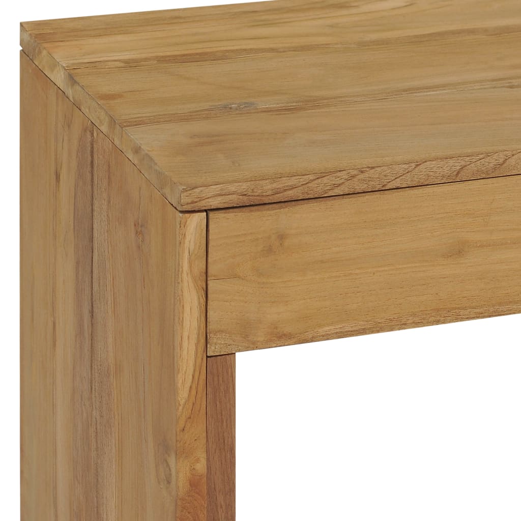 vidaXL Masă consolă, 100 x 35 x 75 cm, lemn masiv de tec