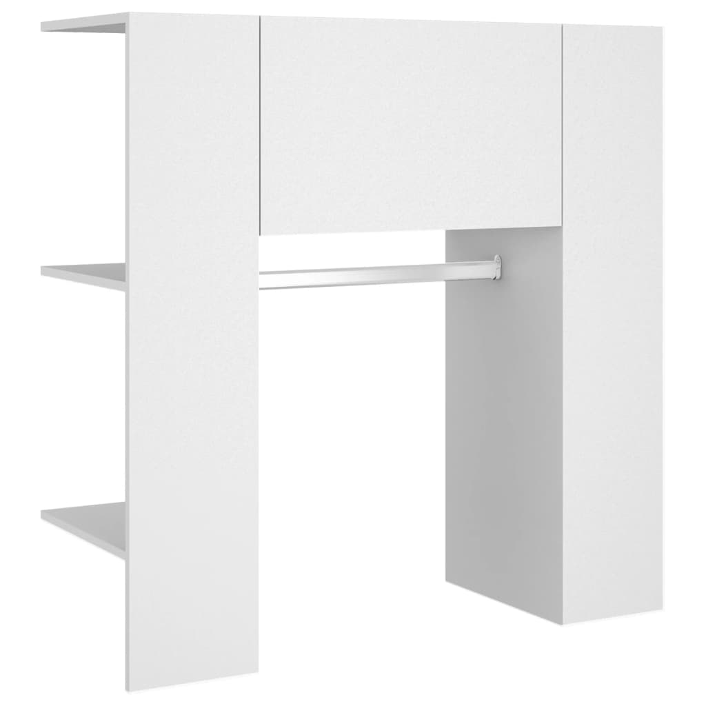 vidaXL Dulap de hol, alb, 97,5x37x99 cm, lemn prelucrat