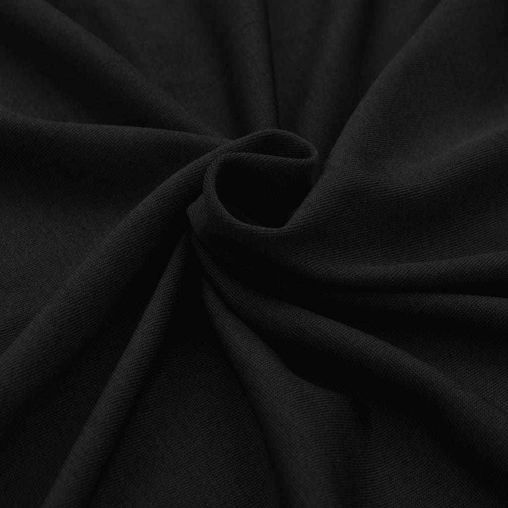 vidaXL Huse de masă elastice, 2 buc, negru, 183 x 76 x 74 cm