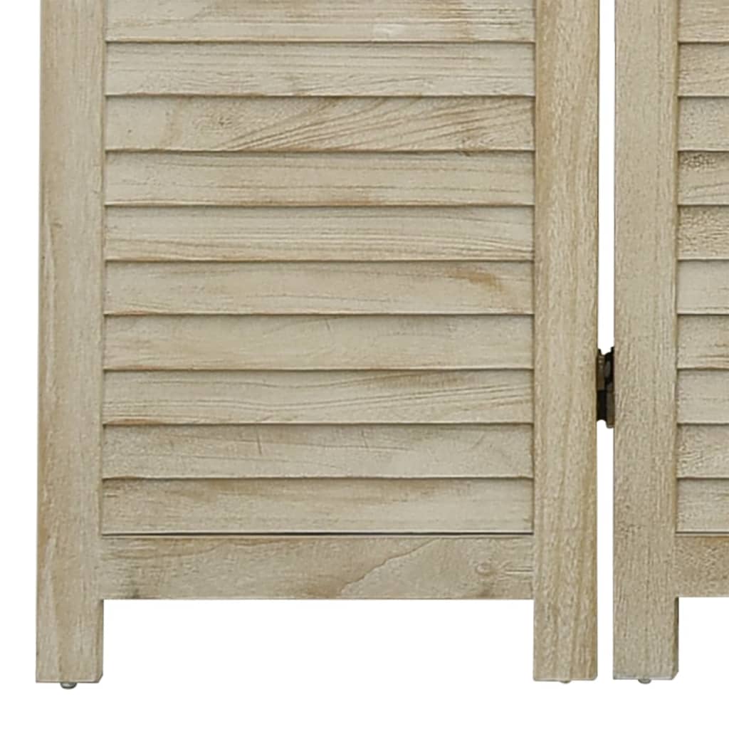 vidaXL Paravan de cameră, 3 panouri, 105 x 165cm, lemn masiv paulownia