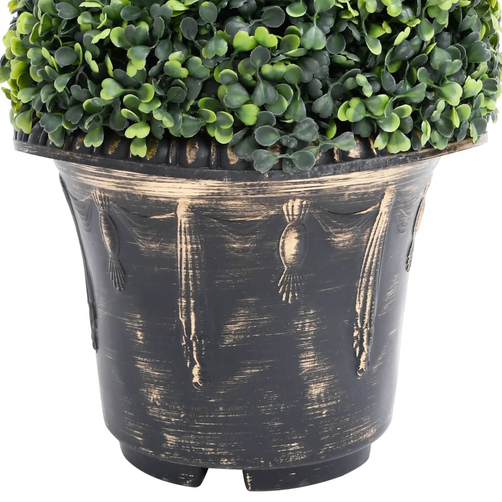 vidaXL Plantă artificială de cimișir cu ghiveci, verde, 59 cm, spirală