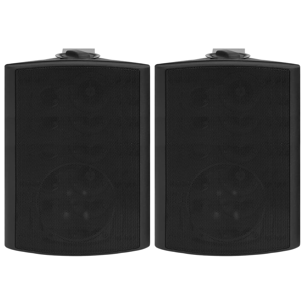 vidaXL Boxe stereo de perete, 2 buc., negru, 120 W, interior/exterior
