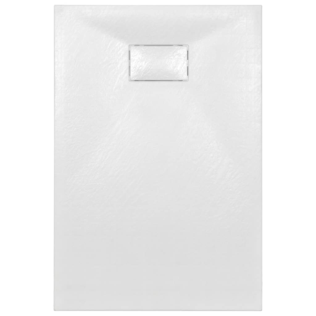 vidaXL Cădiță de duș, alb, 120 x 70 cm, SMC