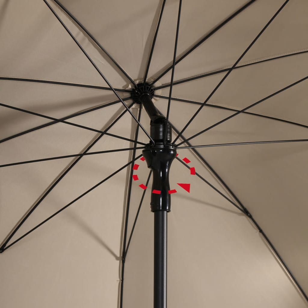 Madison Umbrelă de soare Patmos Luxe ecru 210x140 cm dreptunghiulară