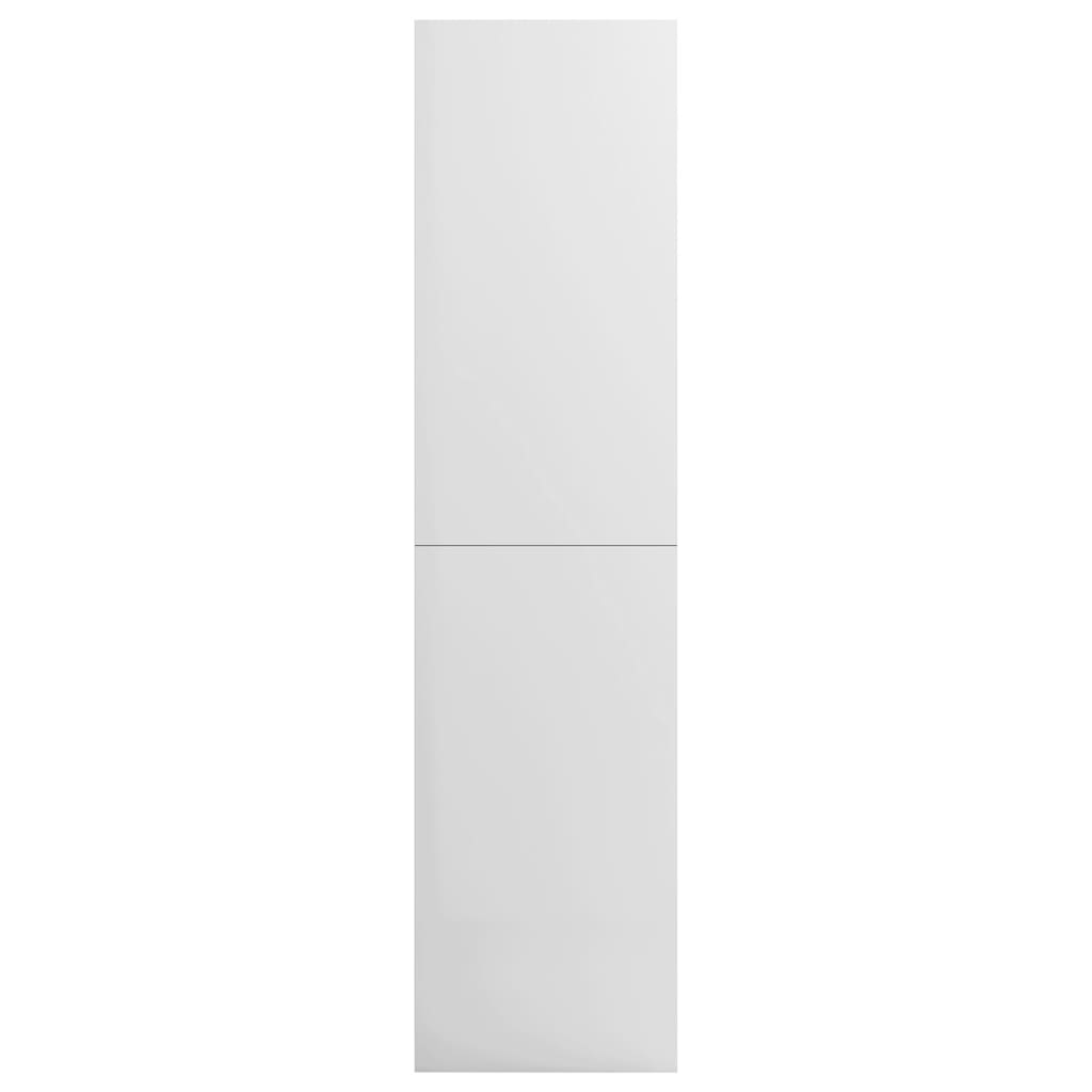 vidaXL Șifonier, alb foarte lucios, 100 x 50 x 200 cm, PAL