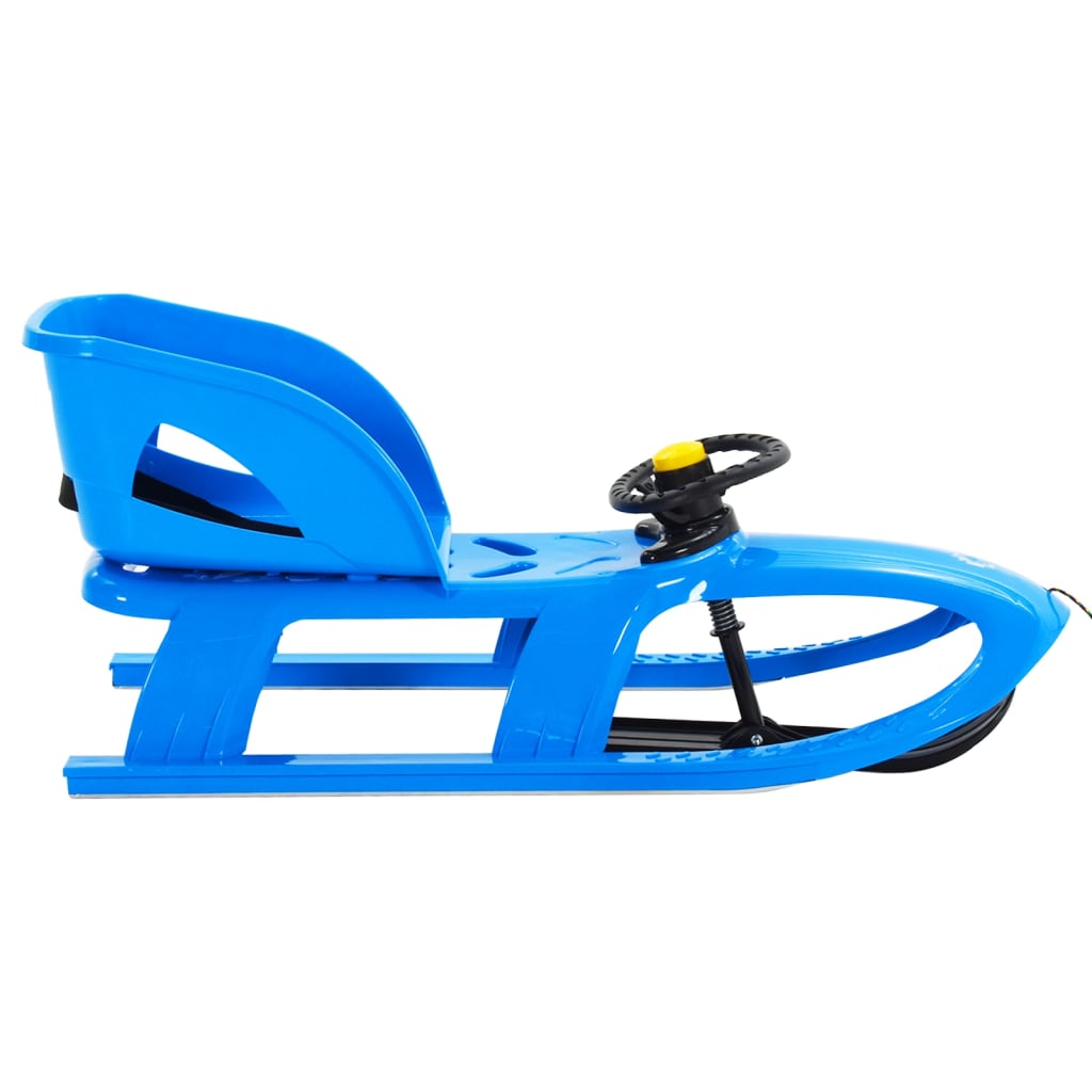 vidaXL Sanie cu scaun și volan, albastru, 102,5x40x23cm, polipropilenă