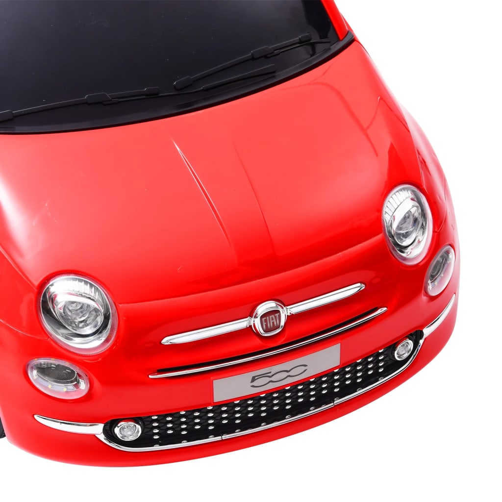 vidaXL Mașină electrică pentru copii Fiat 500, roșu