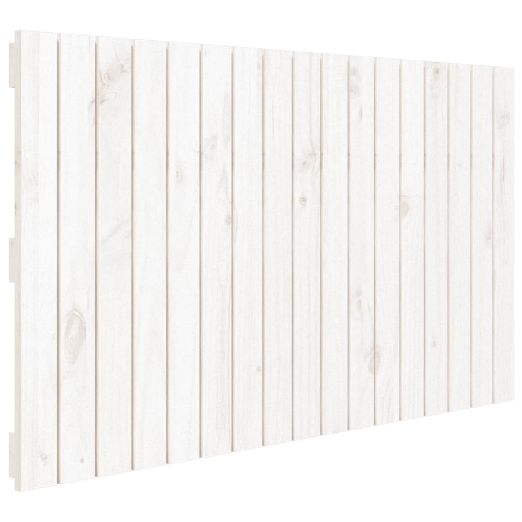 vidaXL Tăblie de pat pentru perete, alb, 108x3x60 cm, lemn masiv pin