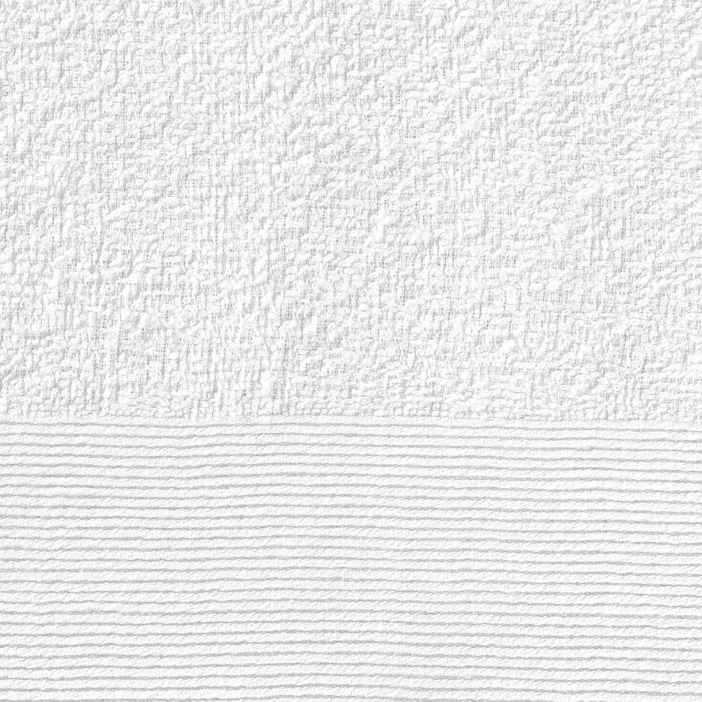 vidaXL Prosoape de baie, 25 buc., alb, 100 x 150 cm, bumbac, 350 gsm