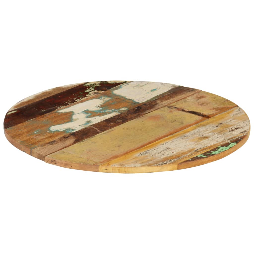vidaXL Blat de masă rotund, 60 cm, lemn masiv reciclat, 15-16 mm