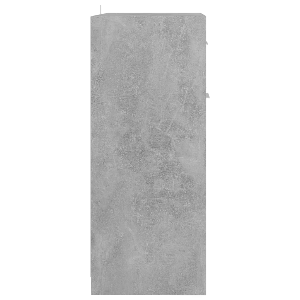 vidaXL Dulap de baie, gri beton, 60 x 33 x 80 cm, PAL