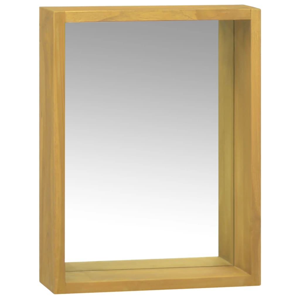 vidaXL Dulap cu oglindă, 30x10x40 cm, lemn masiv de tec