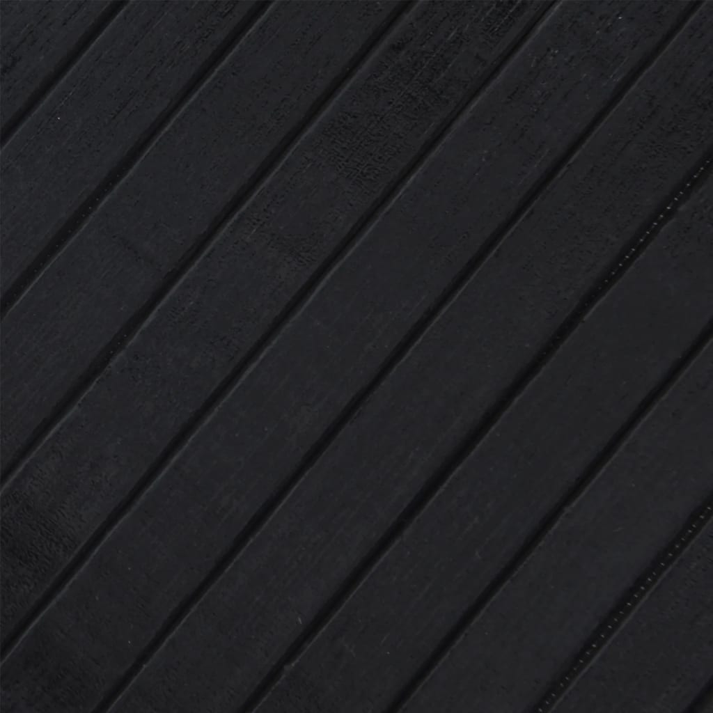 vidaXL Covor dreptunghiular, negru, 70x200 cm, bambus