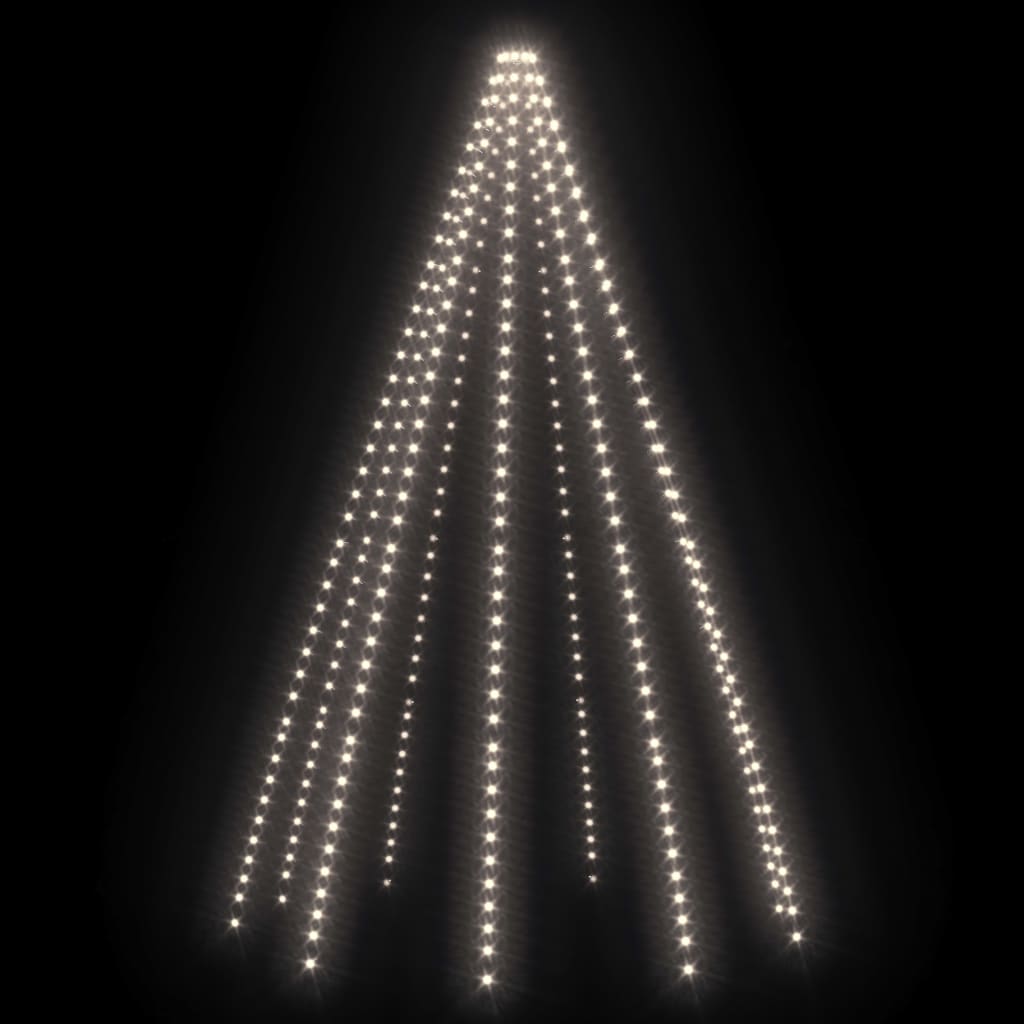 vidaXL Instalație brad de Crăciun cu 400 LED-uri alb rece 400 cm