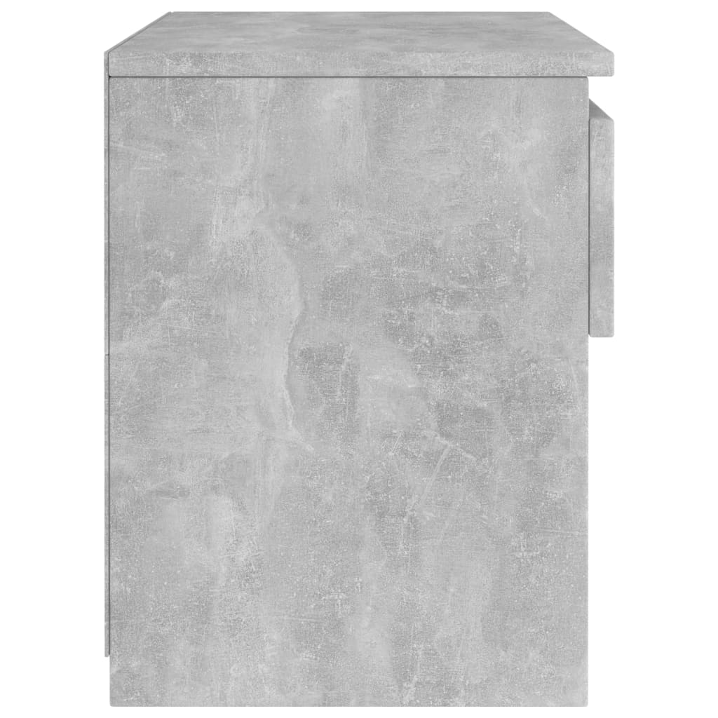 vidaXL Noptiere, 2 buc., gri beton, 40x30x39 cm, PAL