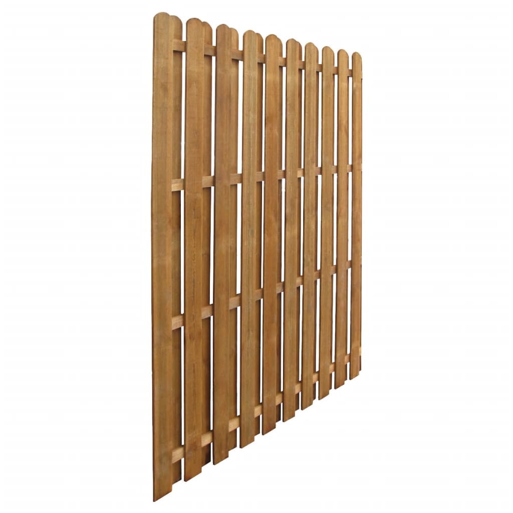 vidaXL Panou gard cu șipci alternative, 170x170 cm, lemn de pin tratat