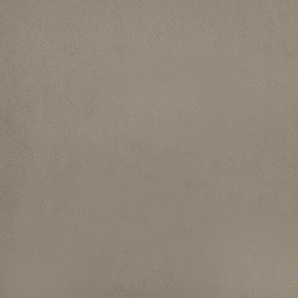 vidaXL Taburet, gri deschis, 60x60x36 cm, catifea