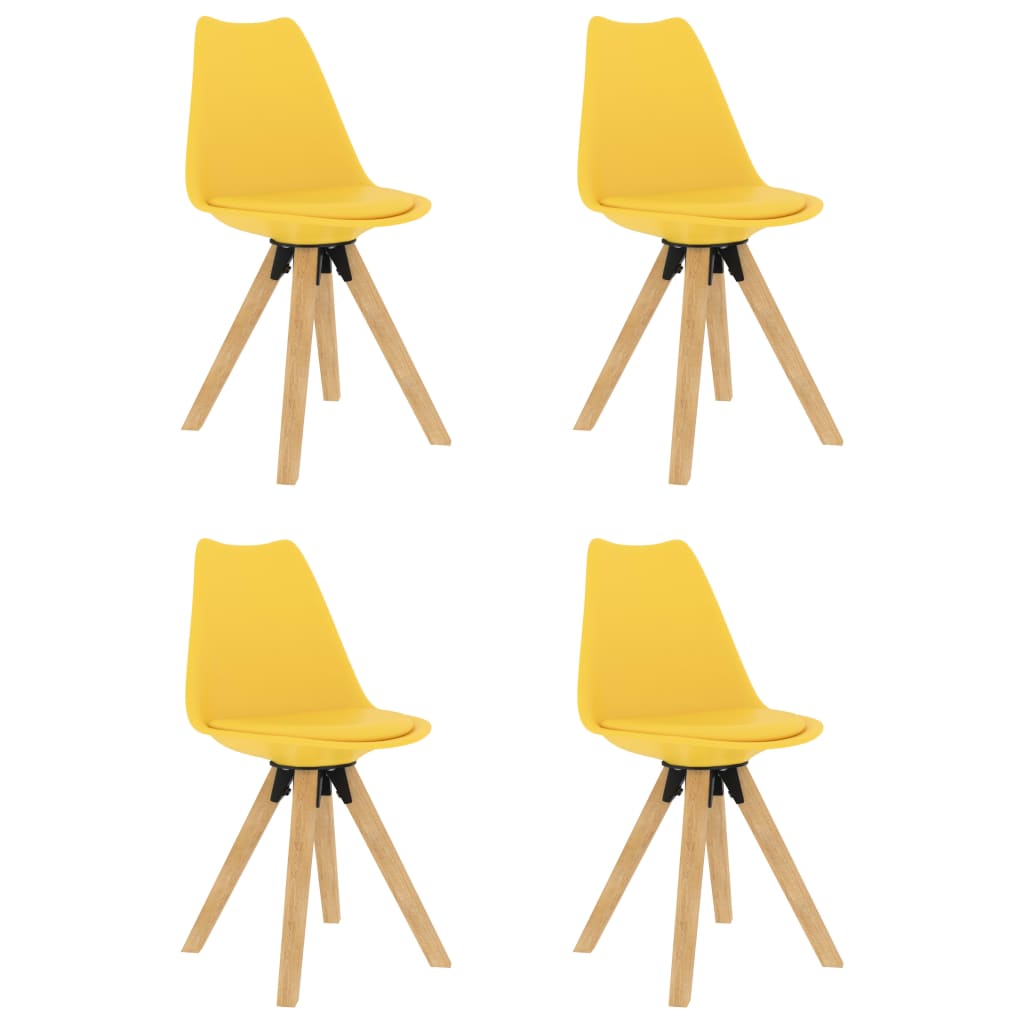 vidaXL Set mobilier de bucătărie, 5 piese, galben