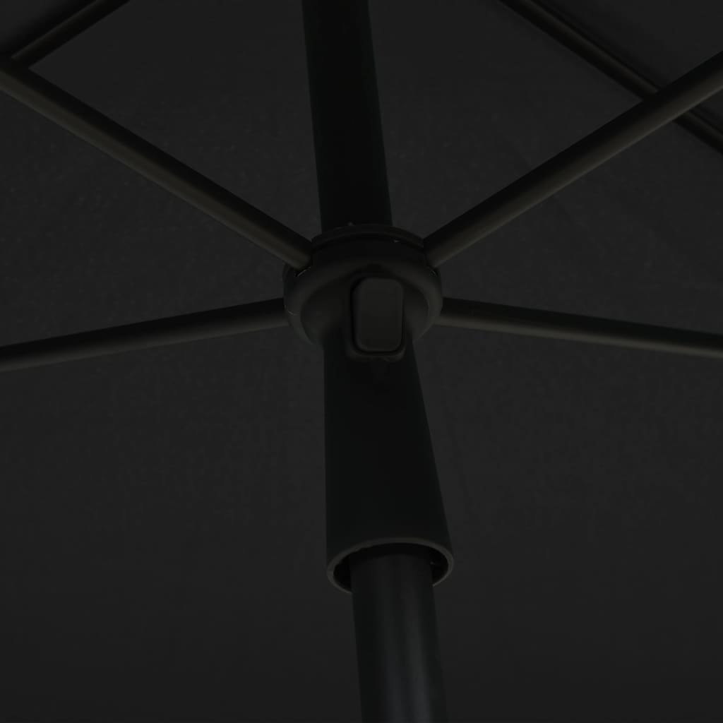 vidaXL Umbrelă de grădină cu stâlp, antracit, 210x140 cm