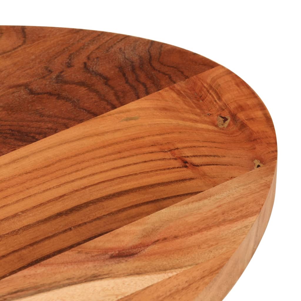 vidaXL Blat de masă oval, 80x40x2,5 cm, lemn masiv de acacia