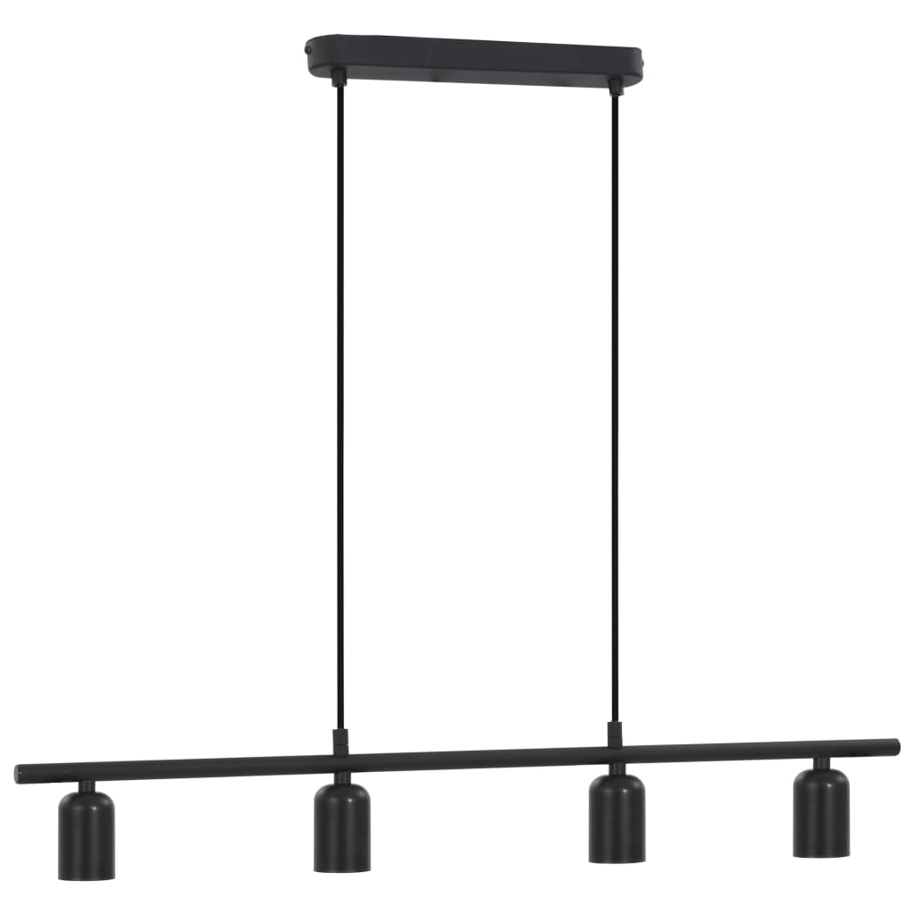 vidaXL Lampă de tavan, negru, 80 cm, E27