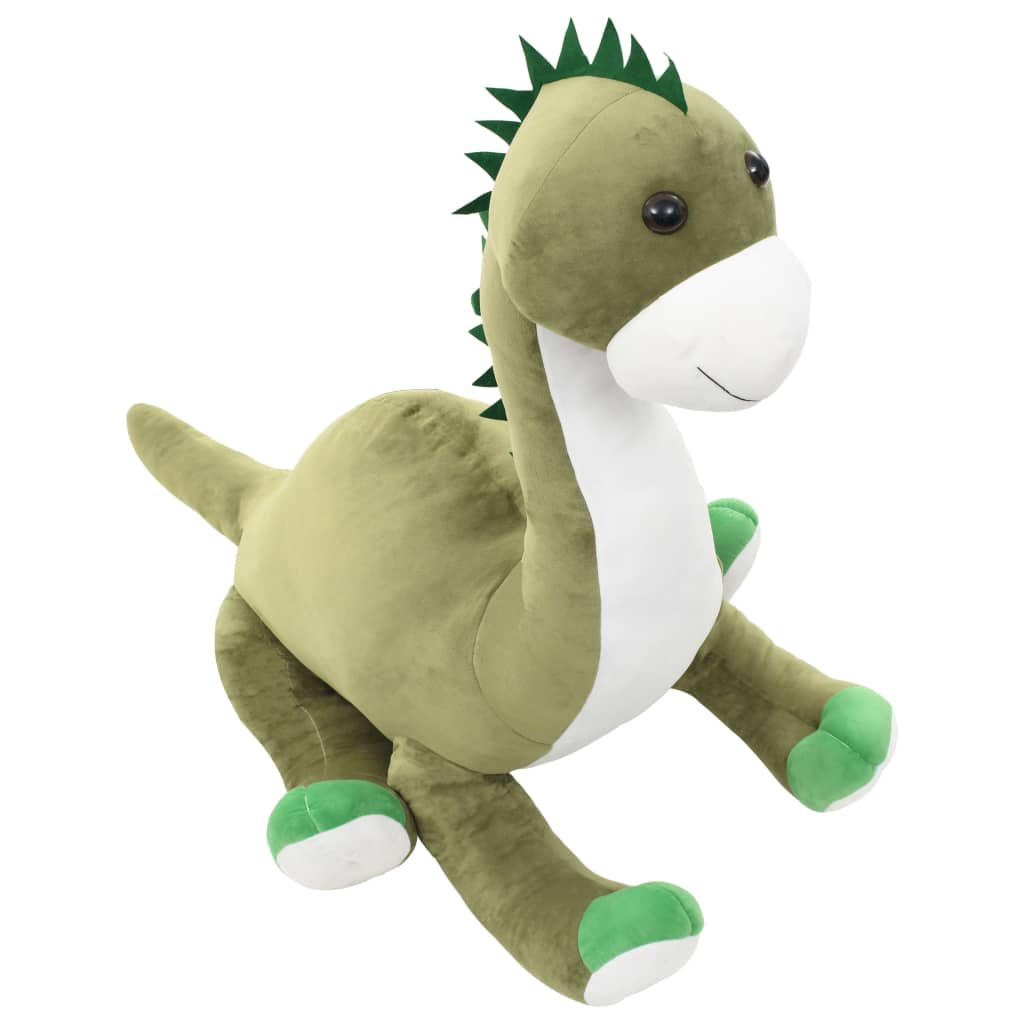 vidaXL Jucărie dinozaur Brontosaurus, verde, pluș