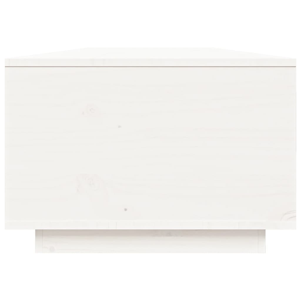 vidaXL Măsuță de cafea, alb, 80x50x35,5 cm, lemn masiv de pin
