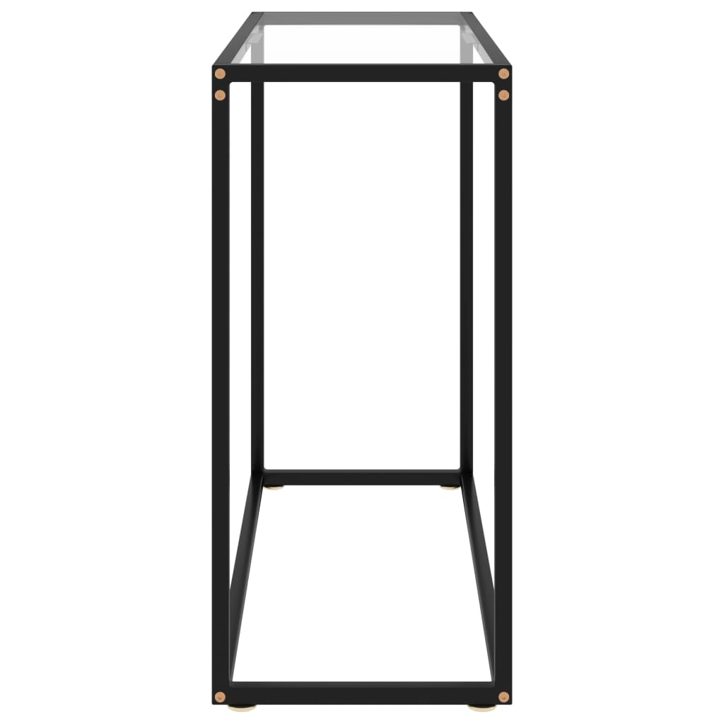 vidaXL Masă consolă, transparent, 80x35x75 cm, sticlă securizată