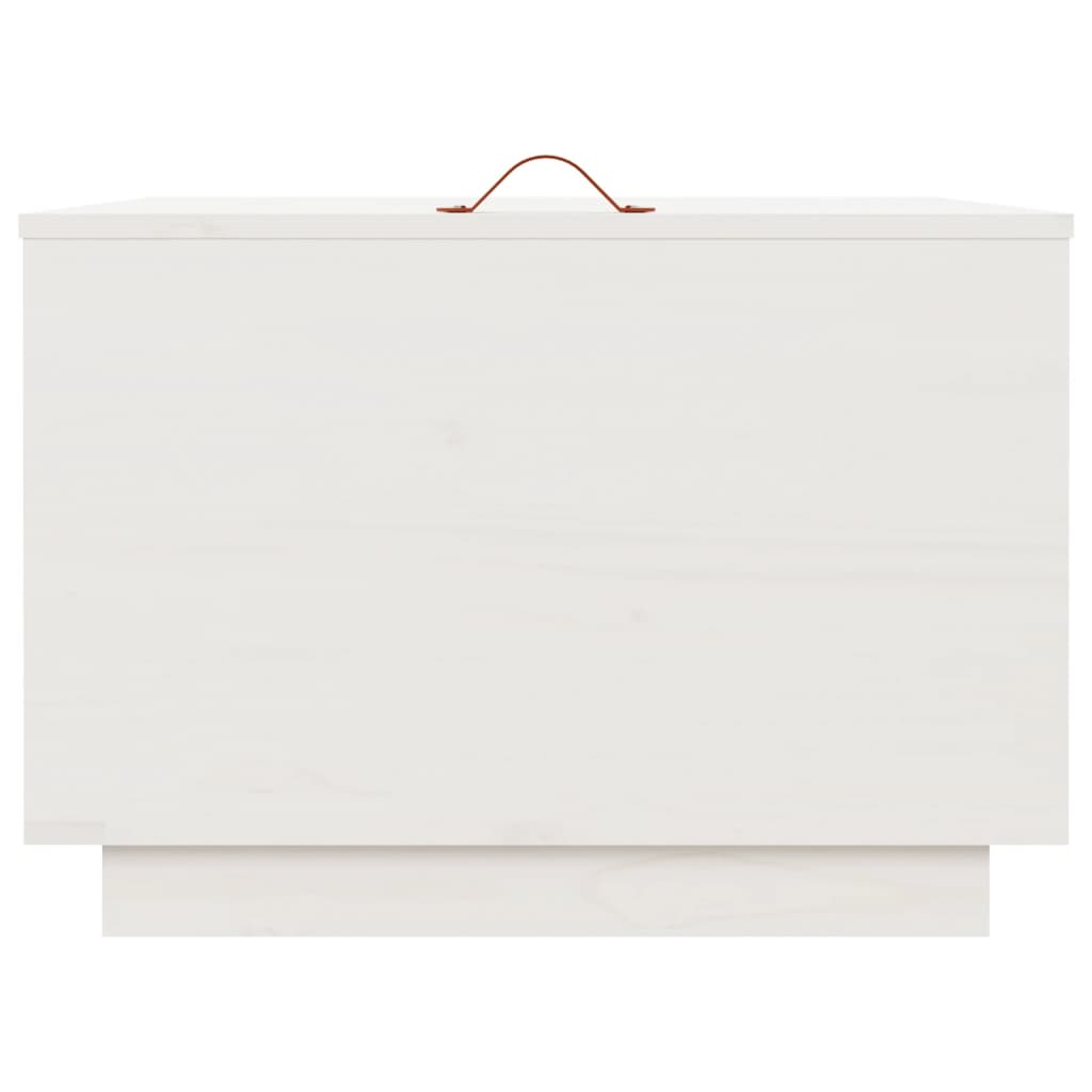 vidaXL Cutii de depozitare cu capace, 3 buc., alb, lemn masiv de pin