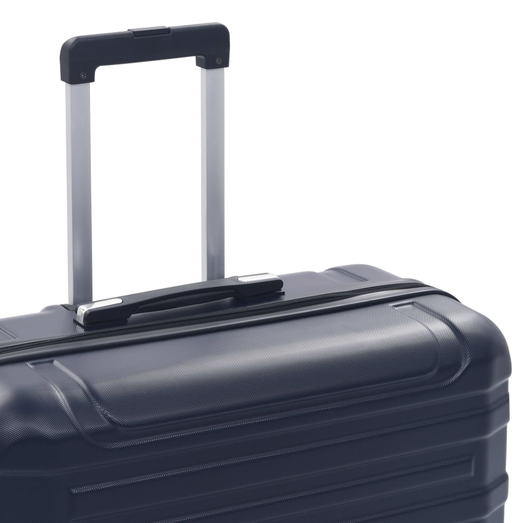 vidaXL Set valiză carcasă rigidă, 2 buc., bleumarin, ABS