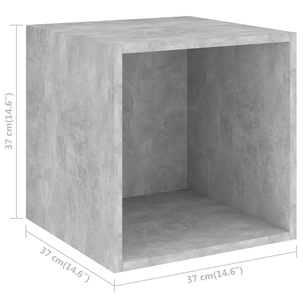 vidaXL Set de dulapuri TV, 3 piese, gri beton, PAL