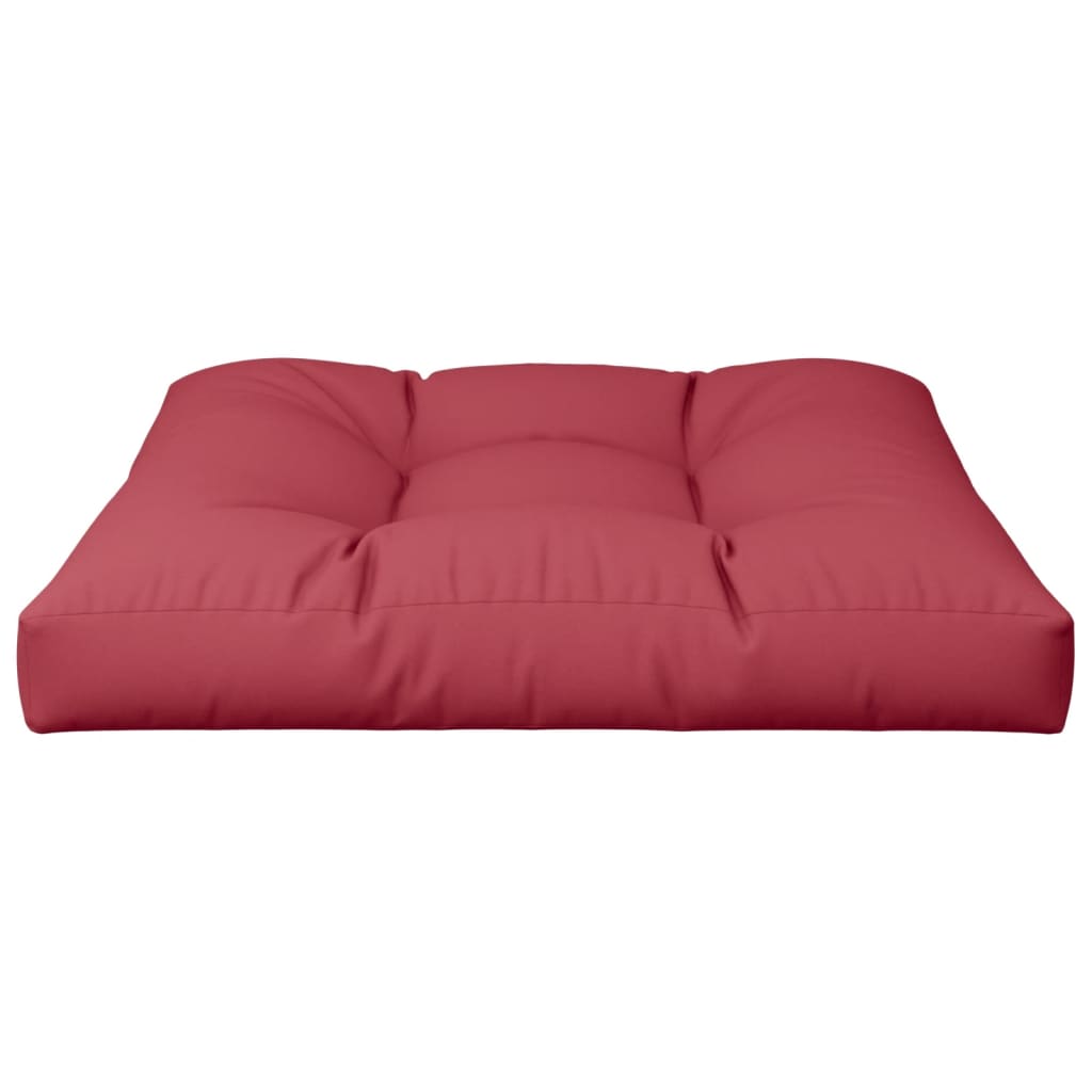 vidaXL Pernă canapea din paleți, roșu vin, 70 x 70 x 10 cm
