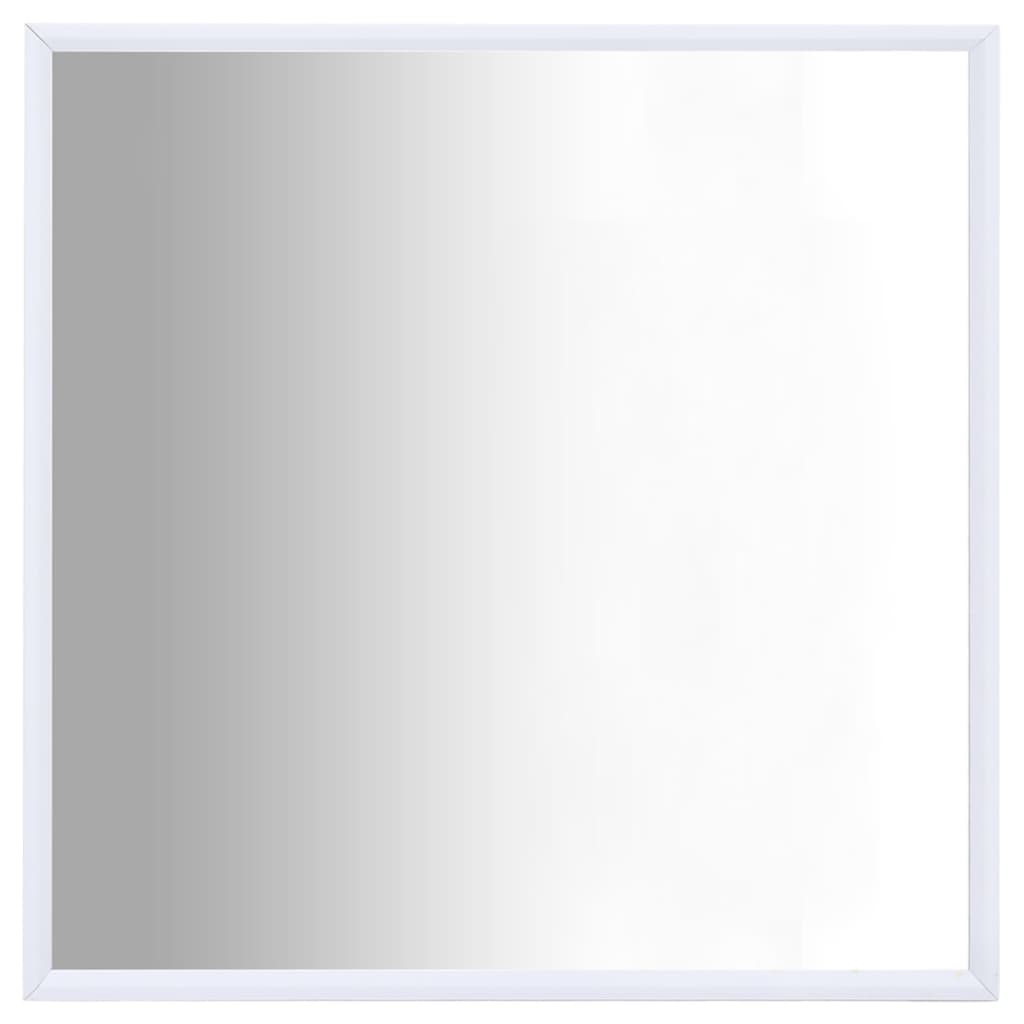 vidaXL Oglindă, alb, 50x50 cm